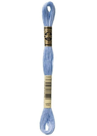 Fil à broder - bleu doux - 157
