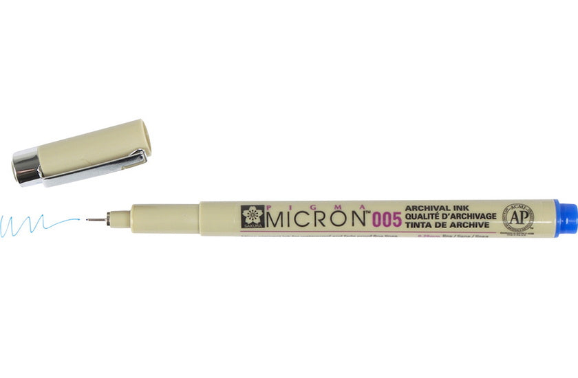 Pigma micron pen 0.2mm blue