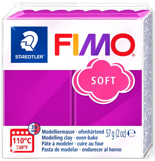 Pâte à modeler fimo soft violet pourpre