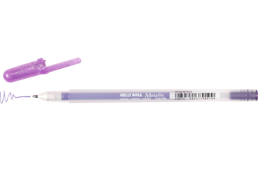 Gel pen gelly roll 0.4mm metallic purple
