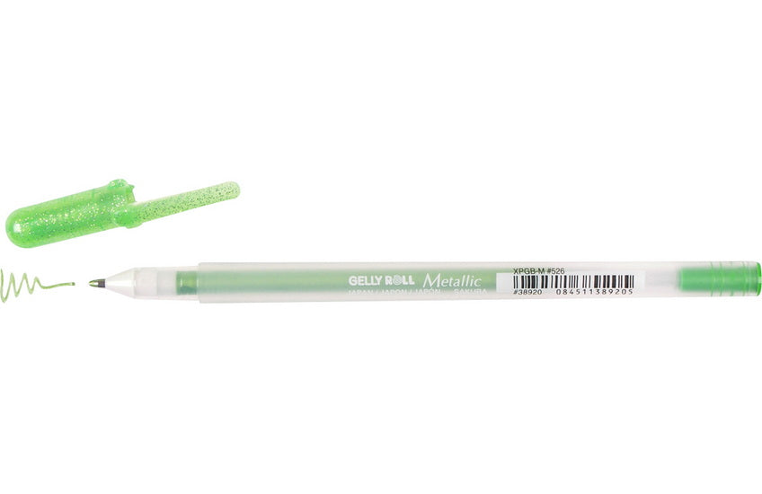 Gel pen gelly roll 0.4mm metallic emerald