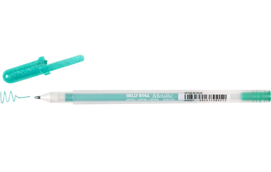 Gel pen gelly roll 0.4mm metallic green