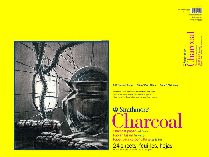 Charcoal paper pad -s300 - 18x24in (24s)