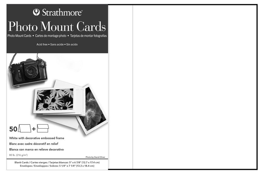 Photo cards - 5x7in - white (50)