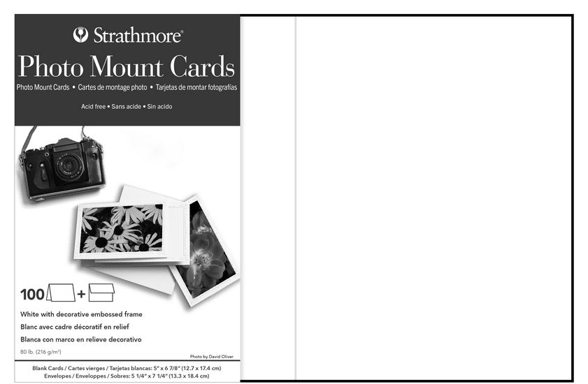 Cartes photo - 5x7po - blanc (100)