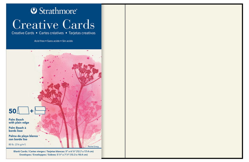 Creative cards - plain edges - 5x7in (50)