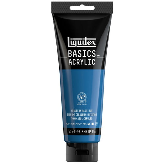 Basics acrylic - 8oz - blue cerulean hue