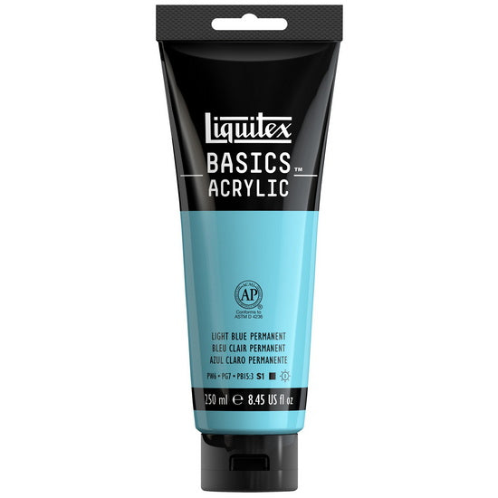 Acrylique basics - 8oz - bleu clair permanent