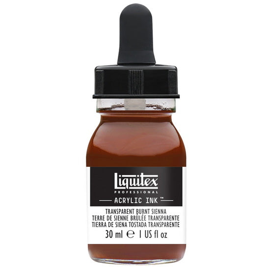 Acrylic Ink Transparent Burnt Sienna- 30ml