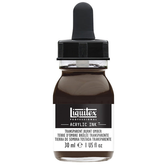 Acrylic Ink Transparent Burnt Umber- 30ml