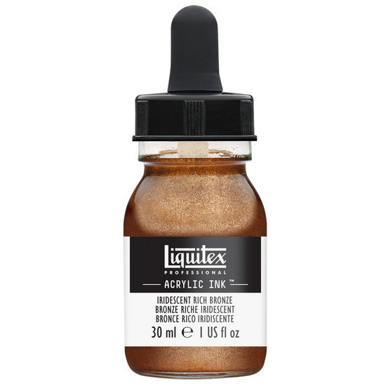 Acrylic Ink Iridescent Rich Bronze- 30ml