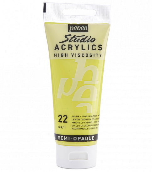 Acrylic hv - studio - 100ml - cadmium lemon yellow