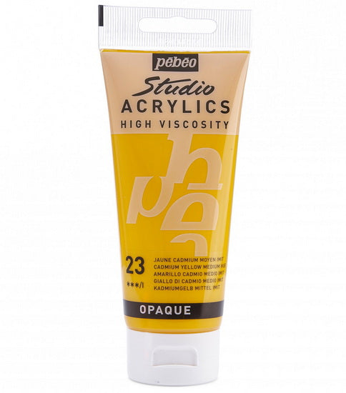 Acrylic hv - studio - 100ml - medium cadmium yellow