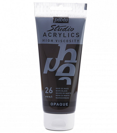 Acrylic hv - studio - 100ml - mars black
