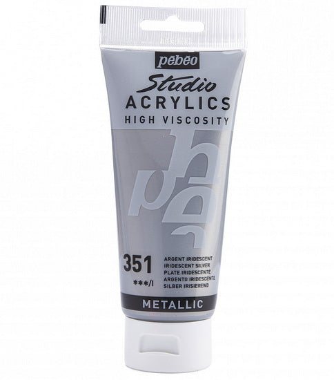 Acrylic hv - studio - 100ml - iridescent silver