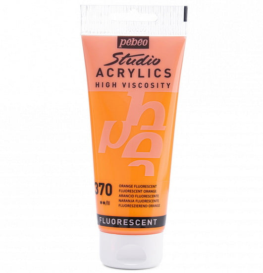 Acrylic hv - studio - 100ml - fluorescent orange