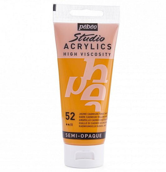Acrylic hv - studio - 100ml - deep cadmium yellow