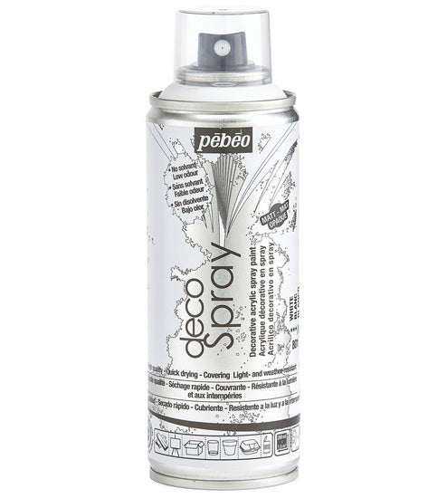 Acrylic spray - décospray - 200ml - matte white
