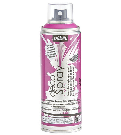 Acrylique aérosol - décospray - 200ml - fuchsia mat