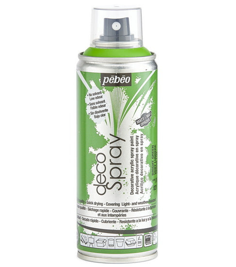 Acrylique aérosol - décospray - 200ml - vert lumière mat