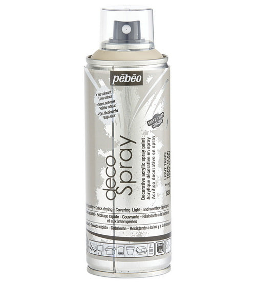 Acrylique aérosol - décospray - 200ml - taupe clair mat