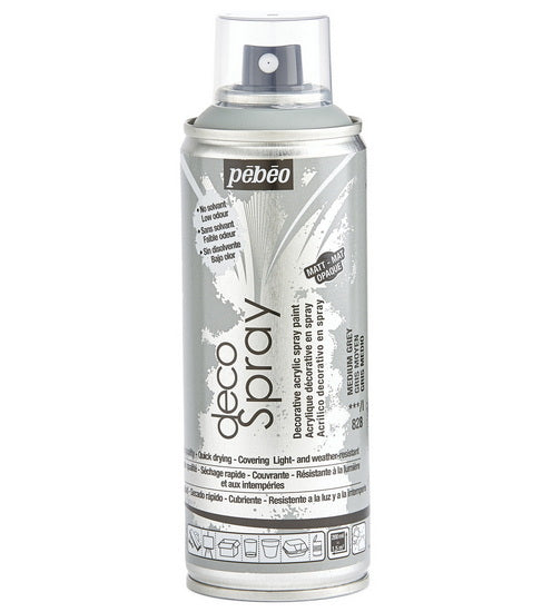 Acrylique aérosol - décospray - 200ml - gris moyen mat