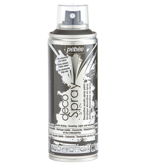 Acrylic spray - décospray - 200ml - matte black