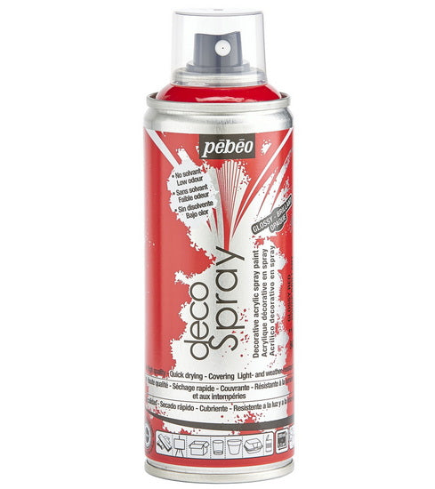 Acrylic spray - décospray - 200ml - gloss red