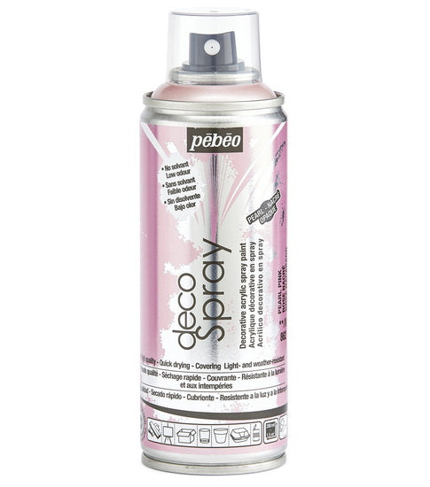 Acrylic spray - décospray - 200ml - pearly pink