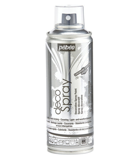 Acrylic spray - décospray - 200ml - chrome silver