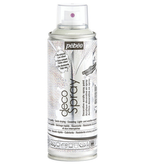 Acrylic spray - décospray - 200ml - multicolor glitter