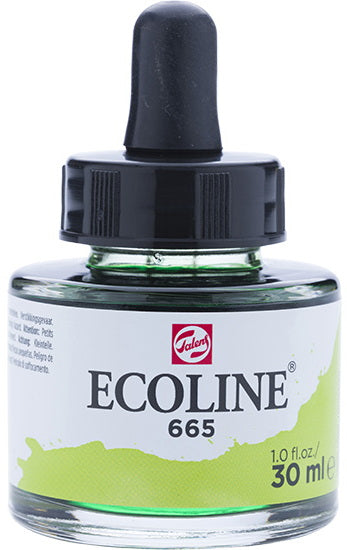 Ecoline Watersoluble Ink  Spring Green-30ML