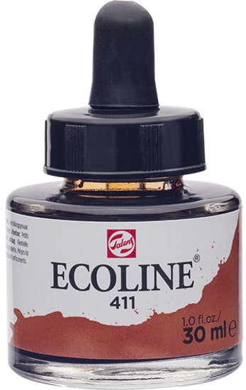 Ecoline Watersoluble Ink  Burnt Sienna-30ML