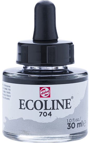Ecoline Watersoluble Ink  Grey-30ML