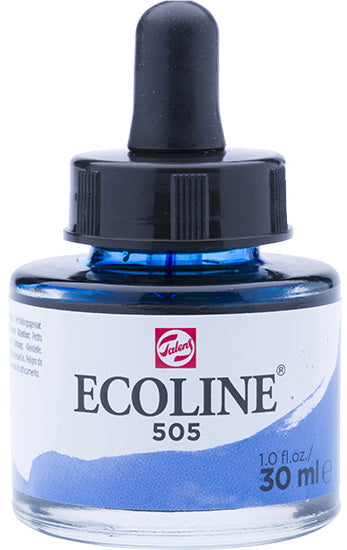 Ecoline Watersoluble Ink  Ultramarine Light-30ML