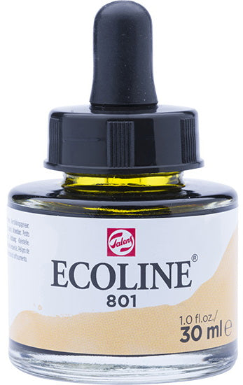 Ecoline Watersoluble Ink  Gold-30ML