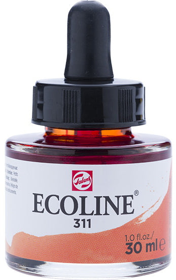 Ecoline Watersoluble Ink  Vermilion-30ML