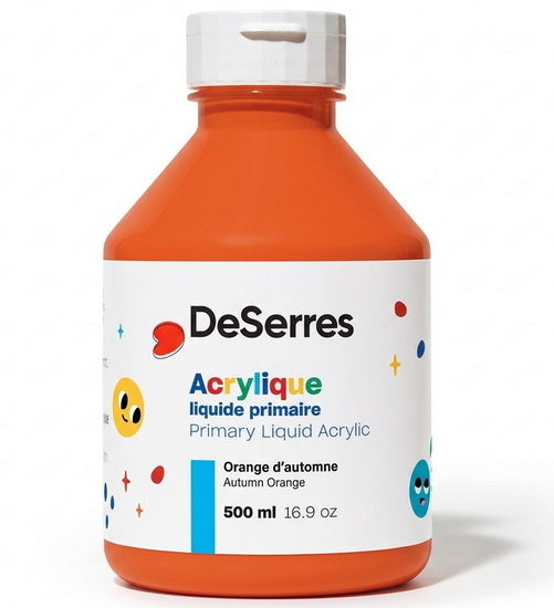 Primary Liquid Acrylic Autumn Orange - 500ml