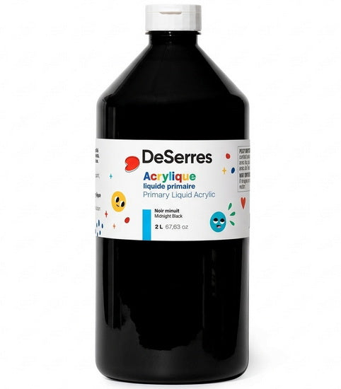 Primary Liquid Acrylic Midnight Black- 2l