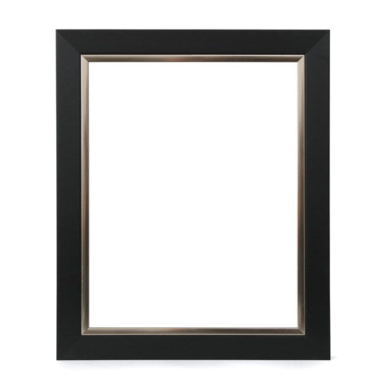 Cadre écoresponsable recyclo™ - noir et argent, 1 5/8 po - 20 x 24 pouces