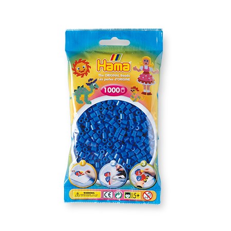 Ens. 1 000 perles Bleu clair