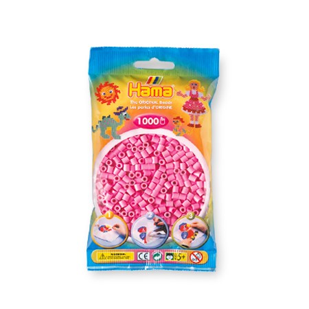 Ens. 1 000 perles Rose pastel