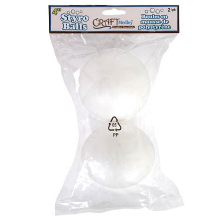 2 Polyfoam balls - 4in