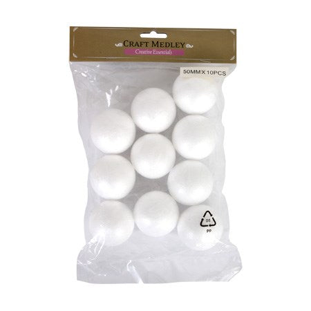 10 Polyfoam balls - 2in