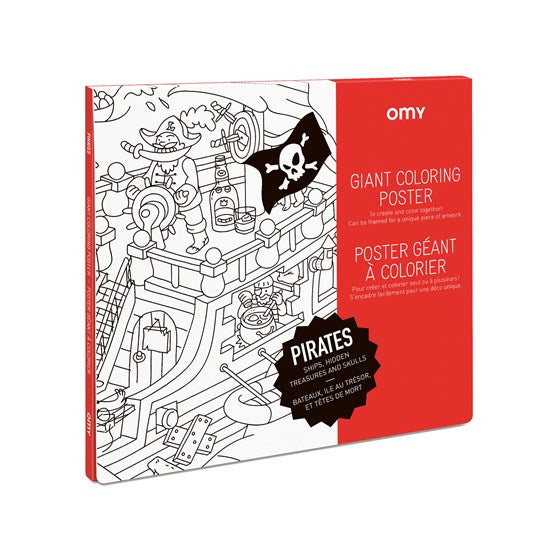 Giant Colouring Poster - Pirates