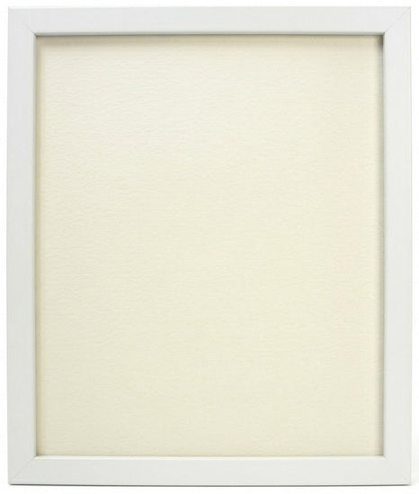 Cadre photo entre 2 vitres blanc - 13x16po