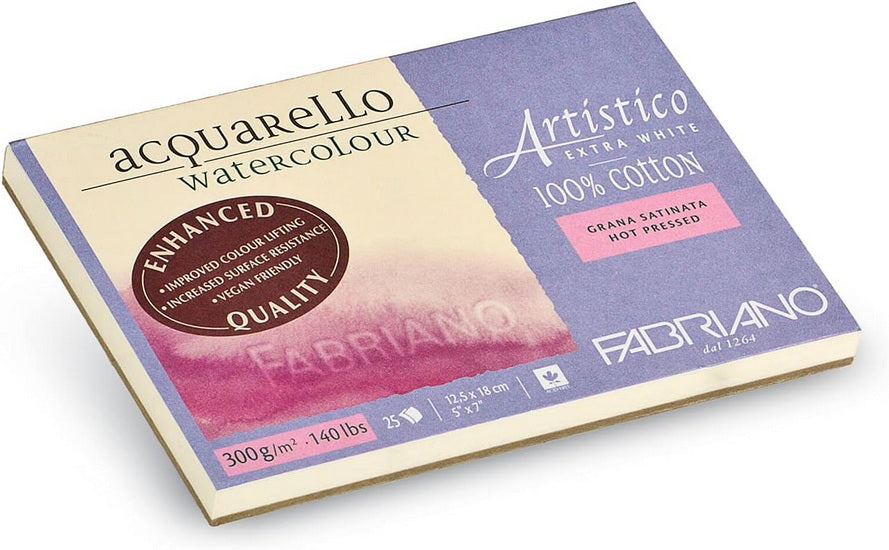 Aquarello Watercolour Paper - Extra White - GRAIN_SATINE INCH -