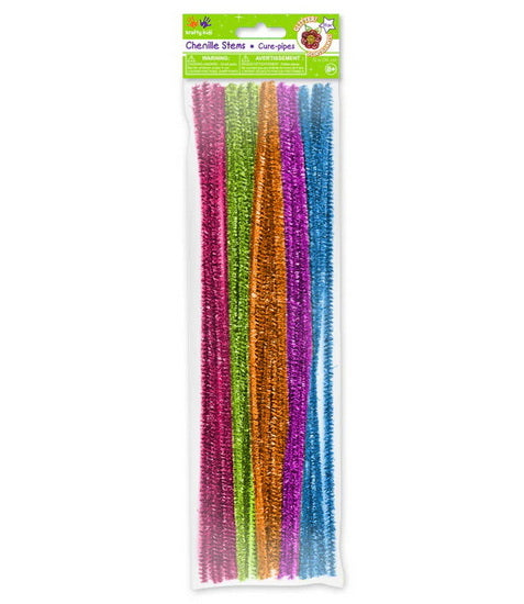 35 Chenille stem - metallic glitter - 30cm