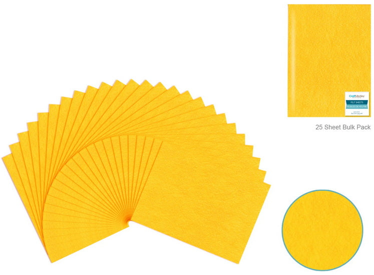 Felt - yellow - 9x12in