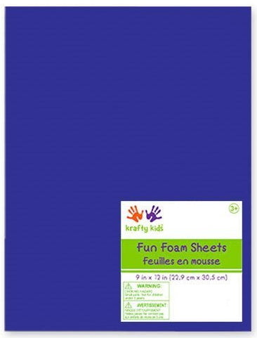 Foam - royal blue - 9x12in